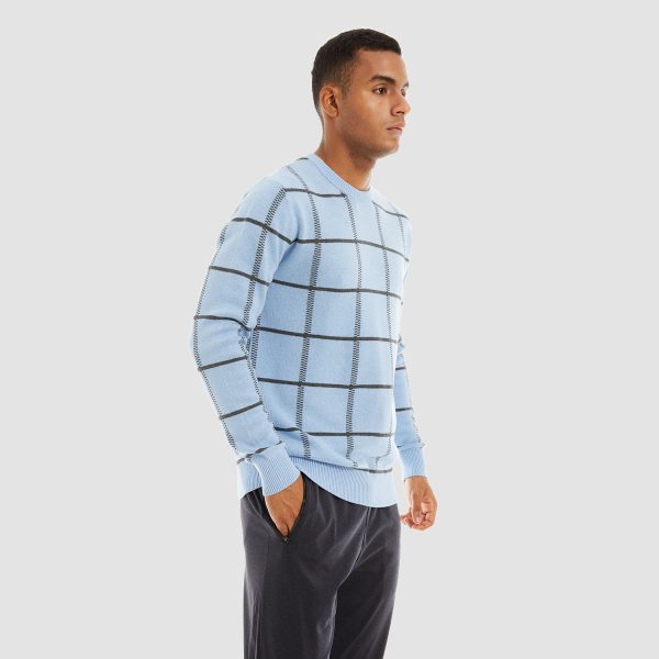 f0cf0aaf5fe29e5fc4ff75a40c55d68a4fc124deb3e95aa3ebefb64fe32594c0.jpg Men's Casual Knitted Sweaters Crewneck Pullover Cotton Sweatshirt Soft Lightweight Autumn