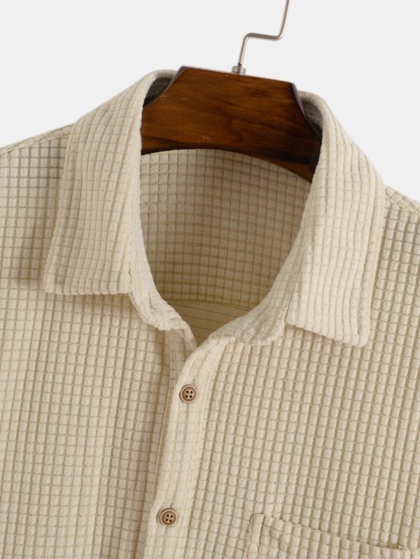 Waffle Polo Shirt & Waffle Shorts