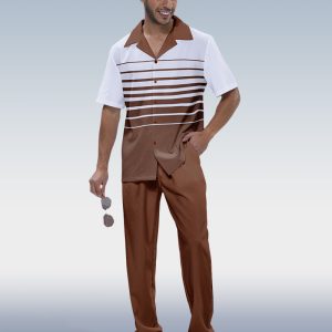 f2f161ff1fbc616f6cd0b3ddd9f458a1a83035ed6b8161136aad030351046ea3.jpg Suitmens Men's Striped Print Short Sleeve Walking Suit 219