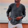 f3f9eb87d8bc5cad59f866512b8dda51901dada5d8c9e9bb9e84dc93d6158bd8.jpg Men's Linen Simple Long-sleeved Shirt
