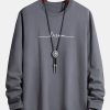 Long Sleeve Dream Print Cotton T-Shirt