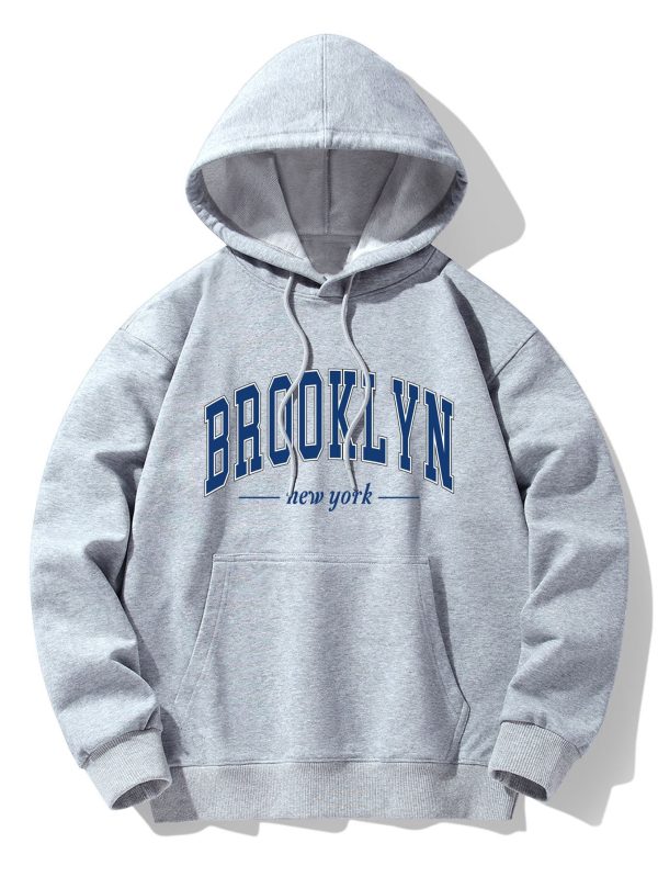 Brooklyn Print Cotton Blend Hoodie