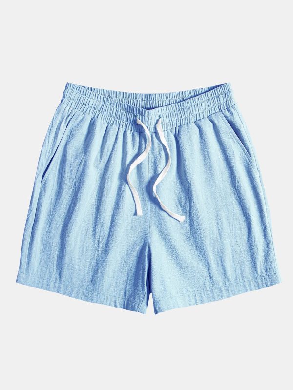 f8db34d0c2d6ce87211295b4385991a32dec57950b60b9b94bd522fb7c921725.jpg Textured Cotton Revere Shirt & 5" Shorts