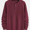 f944ccc5927a696effcb2e08a98d65f7df27b1f88616bc247020ae9118c3057f.jpg Long Sleeve Arc Hem Waffle Henley Shirt