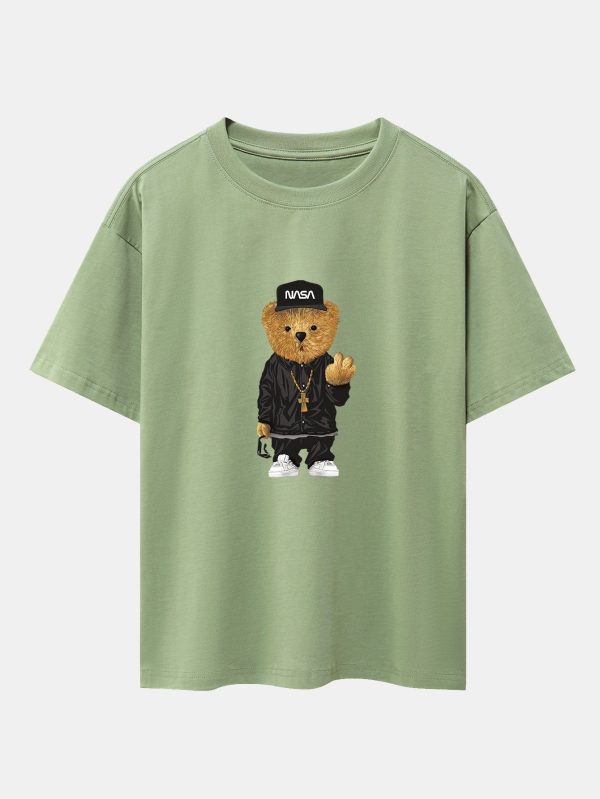 ff4e649509ca320019ccc662d9fd2ab8ba19f78c6740345215f206bffd5d2c98.jpg Hip Hop Bear Print Heavy Weight Oversize T-Shirt