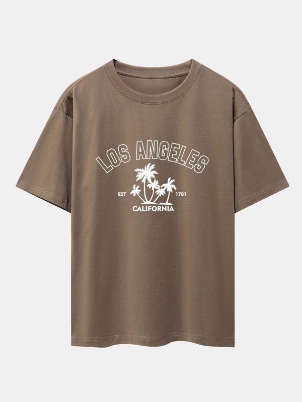 ff918da1873c997de45a39f2617dffc128e16ea5b715832e6fc84ddce0a6a92d.jpg Los Angeles Palms Print Heavy Weight Oversize T-Shirt